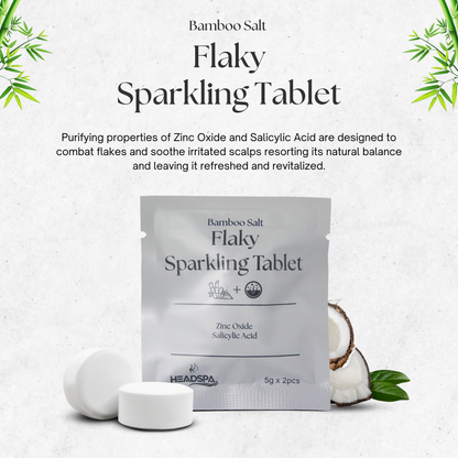 K-HeadSpa Bamboo Salt Sparkling Tablet for Flaky Scalp