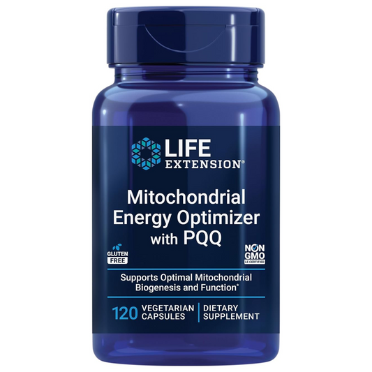 Life Extension Mitochondrial Energy Optimizer with PQQ - Supports Cellular Energy, Brain Health, and Anti-Aging, 120 Capsules