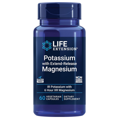 Life Extension Dual-Action Potassium and Extend-Release Magnesium Capsules, 60 Vegetarian Capsules