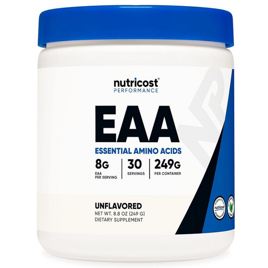 Nutricost EAA Powder: Optimal Blend of Essential Amino Acids (EAAs) for Enhanced Muscle Recovery and Growth - 30 Servings