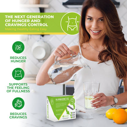 Slimbiome - Prebiotic, Nutritional Supplement, Vegan, Gut Health, Daily Management, 30 Servings