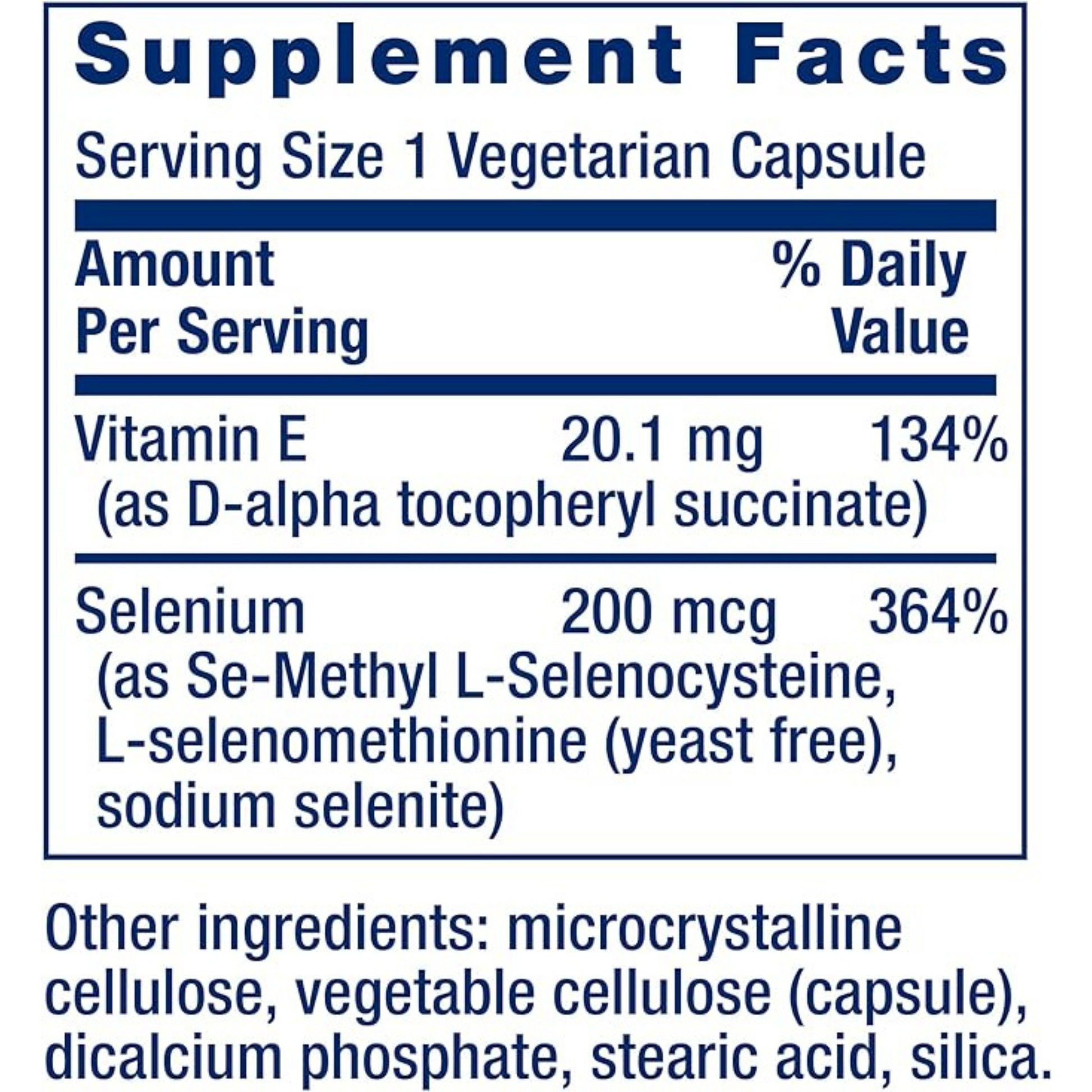 capsule amount and serving 