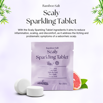 K-HeadSpa Bamboo Salt Sparkling Tablet for Scaly Scalp