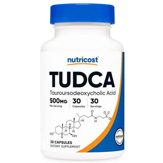 Nutricost Tudca 500mg, 30 Capsules (Tauroursodeoxycholic Acid) - Premium Quality, Gluten Free