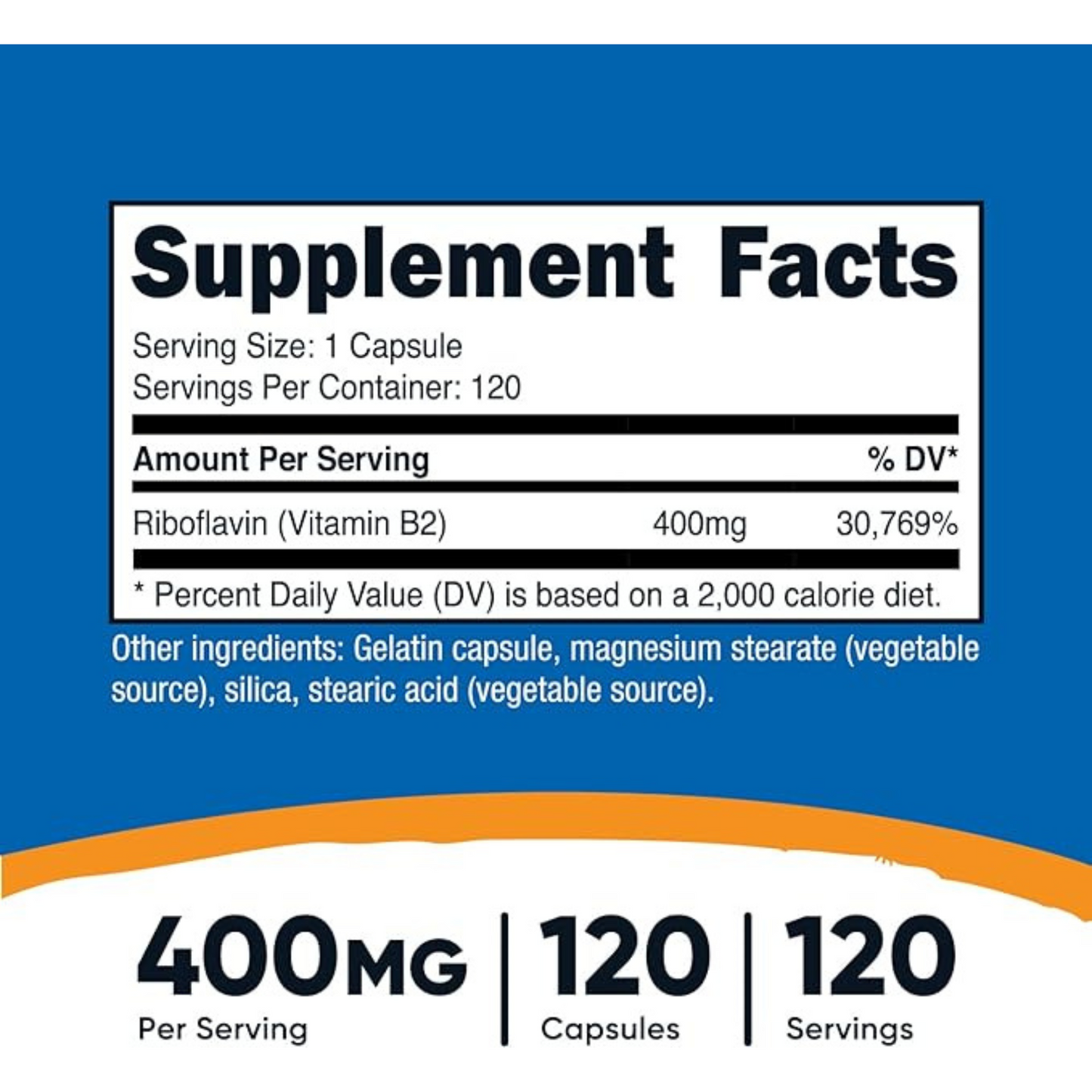 supplement fact nutricost