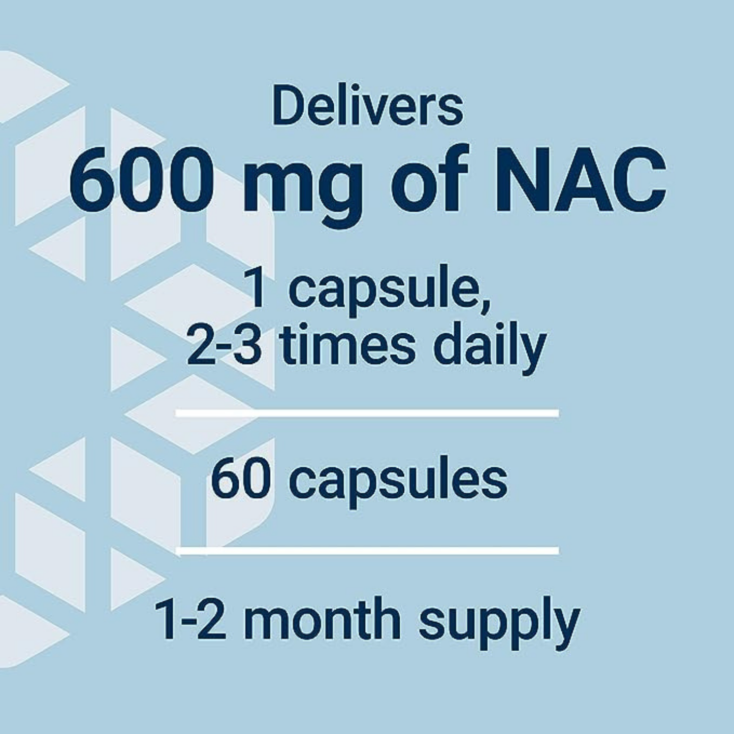 600 mg for NAC