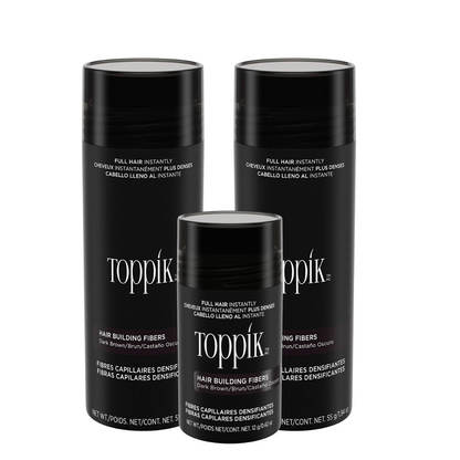 Value Set - Toppik Hair Building Fibers for Thinning Hair Premium Keratin Fibers Conceals Hair Thinning and Hair Loss